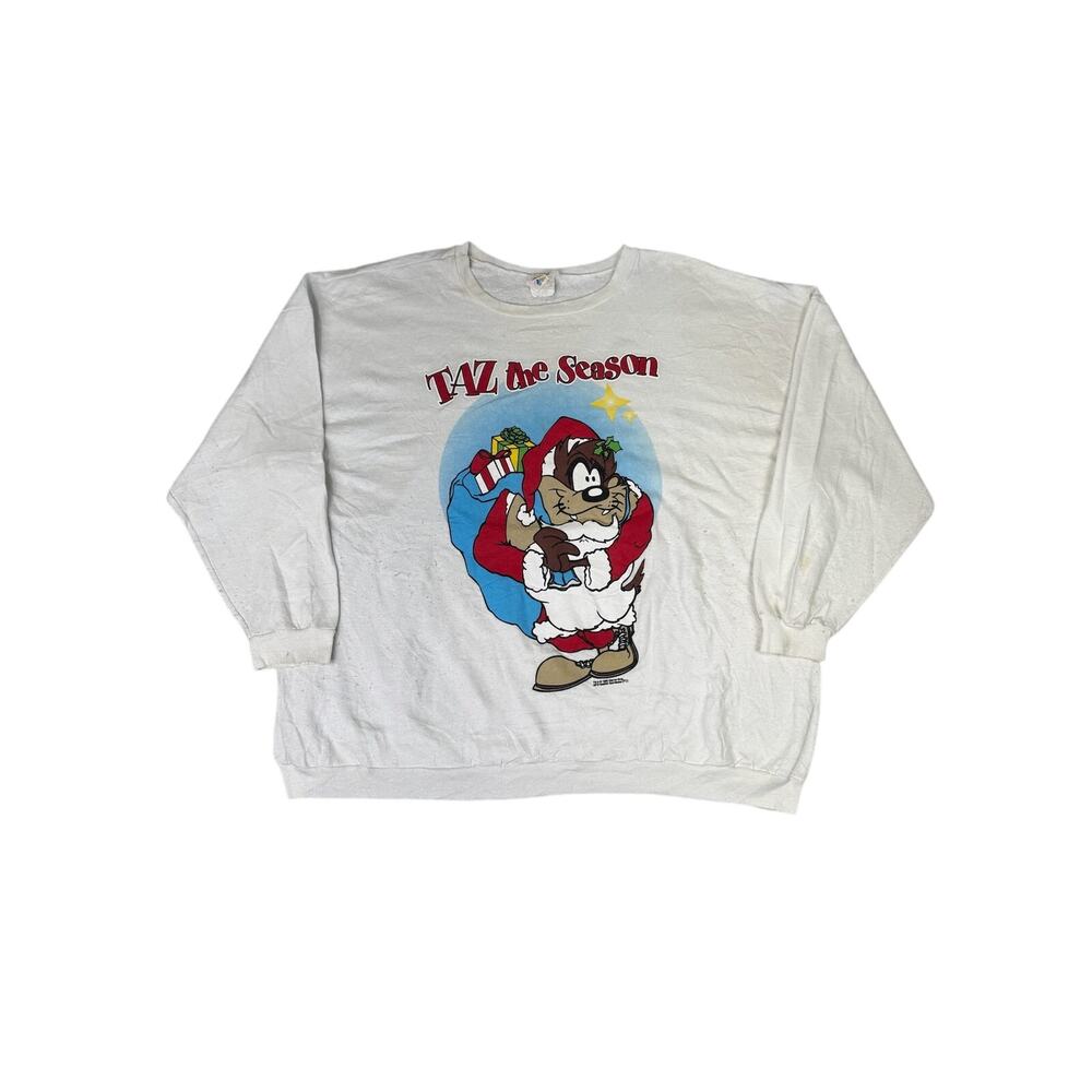 Taz the Season Loony Tunes crewneck 1995 shirt